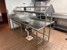 Hobart AM15 Dishwasher w/ U-Shape SS Tables, Shelves, Updated Booster, Spray Want, Already