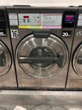 Continental Commercial 18lb Front Load Washer, ESD CyberWash Strip, Model: L1018CM21310, 3ph, 208v