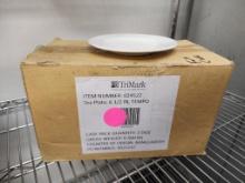 Sealed Case, 24 Qty, TriMark Tea Plates, Tempo 6-1/2in No. 024522