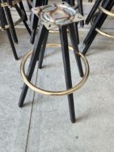4 Swivel Bar Stools w/ Bases & Stool Chair Tops, All for One Bid, See All Images for Details