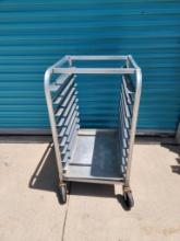 Mobile Sheet Pan Rack, 10 Pan Capacity