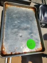 Qty 10 - Half Size Sheet Pans, 13in x 18in