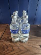 6 Bottles of Absolut Vodka - Swedish Vodka 1L