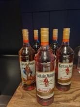 6 Bottles of Captain Morgan Original Spiced Rum1L