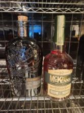 2 Bottles - Henry McKenna, Bib & Tucker & Jefferson's Bourbon Whiskey 750ml