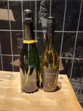2 Bottles - J Vineyards California Cuvee & Chardonnay 2021 750ml