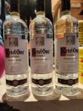 3 Bottles of Ketel One Vodka 1L