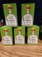 5 Bottles of Patron Silver Tequila 750ml