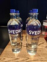 4 Bottles of Svedka - Vodka 1L