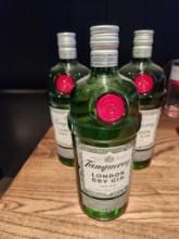 3 Bottles of Tanqueray Gin 1L