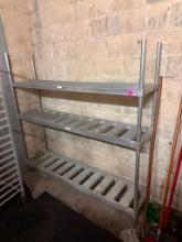 Commercial Aluminum Keg Cooler Rack, 68in x 72in x 16in