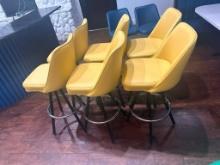 (6) Six Swivel Leather Bar Stools, VG Condition, Sold Per Stool x's Qty