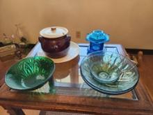 Group of Vintage Plates & Jar