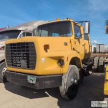 CAB AND CHASSIS, FORD F8000, CAT 3208, EATON FULLER TRANSMISSION, CREW CAB. NO BRAKES. NO TITLE