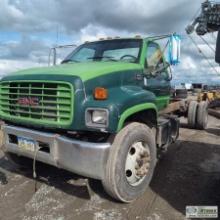 CAB AND CHASSIS, 1998 GMC C6500, CAT 3126, MANUAL TRANSMISSION, SINGLE REAR AXLE, 30800LB GVWR, APPR