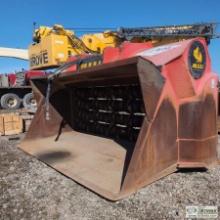 Loader Attachment, Transformer Screener Crusher Bucket, 2011 Allu Model Dh4-27, With Pallet Of Spare