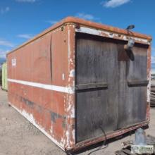 Tracked Vehicle Cargo Box, Aluminum And Steel Construction, With Contents, Shelving