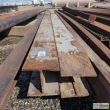 2 EACH. STEEL I-BEAMS, APPROX 10IN X 10IN X 1/2IN THICK X 30FT3IN