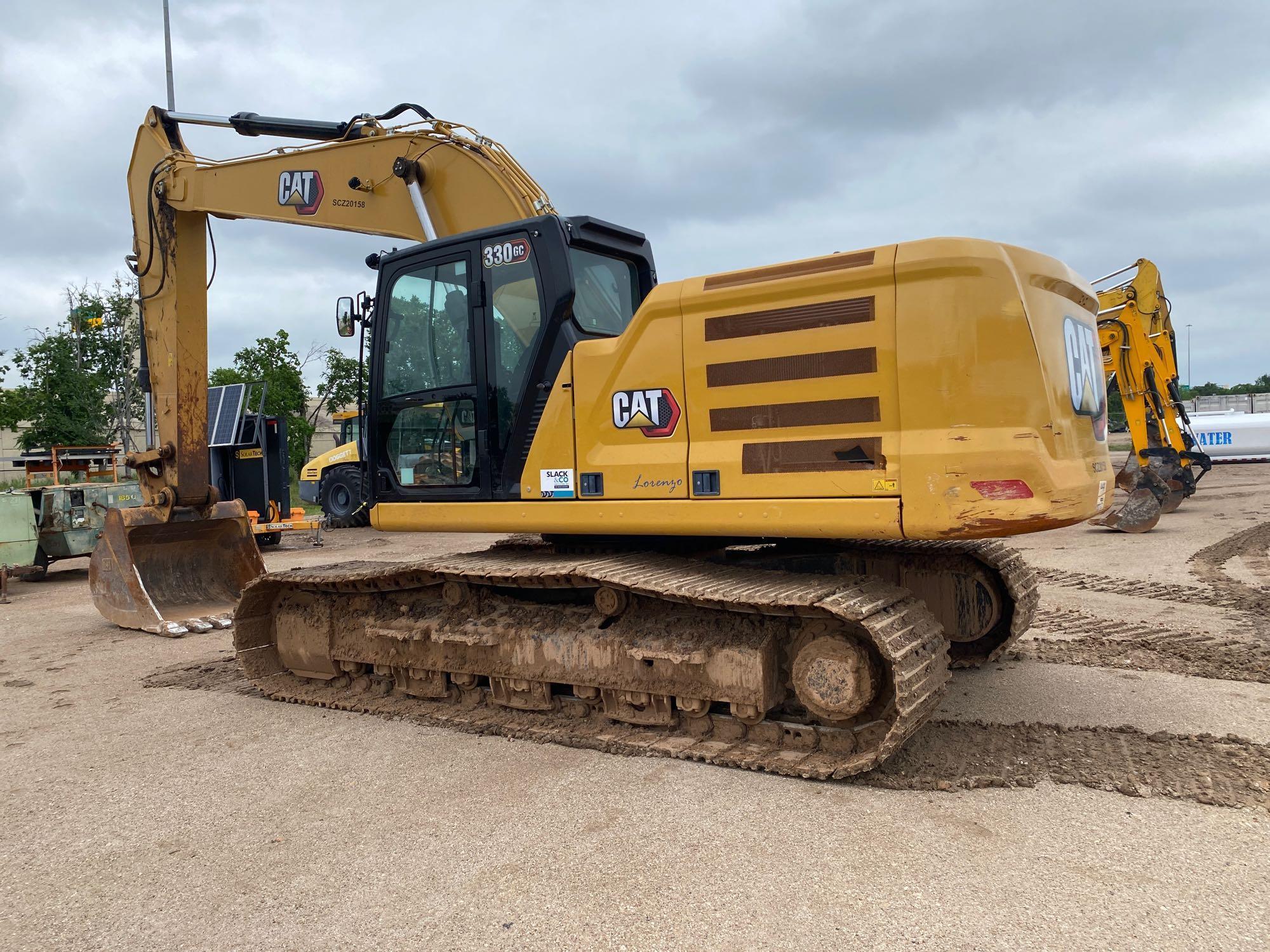 2022 CAT 330GC HYDRAULIC EXCAVATOR SN:20158 powered by Cat C4.4 diesel engine, equipped with Cab,
