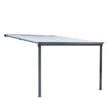 NEW SUPPORT EQUIPMENT NEW TMG Industrial 10' x 10' Aluminum Patio Cover with Clear Panels, LOCATED