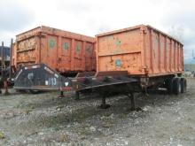 ROLLOFF TRAILER Tandem / axle 24' Roll off Pup trailer , LOCATED IN L'ANGE-GARDIEN J8L 0V1
