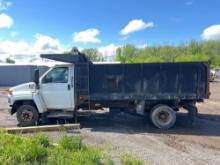 2007 GMC 5500 FLATBED TRUCK VN:404792 powered by diesel engine, equipped with power steering,