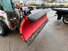 WESTERN 9FT. POWER ANGLE SNOW PLOW, ULTRAMOUNT 2 SNOW EQUIPMENT. Located: 4810 Lilac Drive North