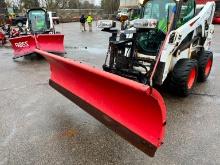 WESTERN 9FT. POWER ANGLE SNOW PLOW, ULTRAMOUNT SNOW EQUIPMENT. Located: 4810 Lilac Drive North