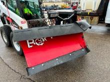 BOSS 9FT.2IN. POWER-V DXT POWER ANGLE PLOW SNOW EQUIPMENT. Located: 4810 Lilac Drive North Brooklyn