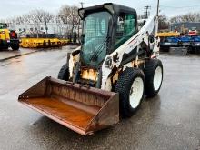 2013 BOBCAT S650 SKID STEER SN:A3NV22824 powered by Kubota diesel engine, equipped with EROPS, air,