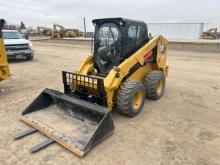 2021 CAT 246D3 SKID STEER SN:KC601334 powered by Cat diesel engine, equipped with EROPS, air, heat,