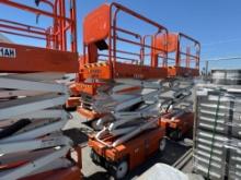 2017 SNORKEL S3219E SCISSOR LIFT SN:S3219E-11-161200005 electric powered, equipped with 19ft.