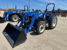 NEW NEW HOLLAND WORKMASTER 70 TRACTOR LOADER...4x4, powered by diesel engine, 70hp, equipped with