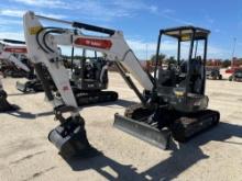 UNUSED BOBCAT E35...HYDRAULIC EXCAVATOR powered by diesel engine, equipped with OROPS, front blade,
