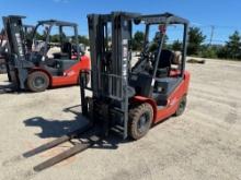 NEW HELI CPYD25 FORKLIFT SN-3C9026 powered by LP engine, equipped with OROPS, 5,000lb lift capacity,