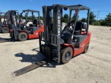 NEW HELI CPYD25 FORKLIFT SN-3C9027 powered by LP engine, equipped with OROPS, 5,000lb lift capacity,