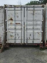 CONTAINER CONTAINER 20' JOB SITE SKID MOUNTED CONTAINER equipped with shelving, buyer responsible