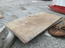 ROAD PLATE SUPPORT EQUIPMENT QTY (3) 4' X 8' X 1'' STREET STEEL PLATE ROAD PLATE