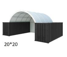 NEW GOLDEN MOUNT 20FT X 20FT STORAGE BUILDING. Snow rating test report; SGS fabric Certificate, dome