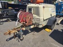 INGERSOLL RAND 185 AIR COMPRESSOR powered by John Deere diesel engine, equipped with 185CFM,