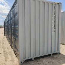 NEW 40FT. HIGH CUBE CONTAINER MULTI-USE CONTAINER Details: Four Side Open Door, one end door, lock