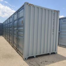 NEW 40FT. HIGH CUBE CONTAINER MULTI-USE CONTAINER Details: Four Side Open Door, one end door, lock