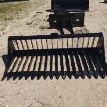 NEW 76IN. SKELETON BUCKET W/ HIGH SIDE SKID STEER ATTACHMENT