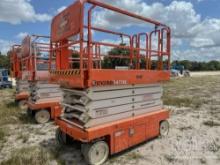 2017 SNORKEL S4732E SCISSOR LIFT SN:S4732E-04-170401160 electric powered, equipped with 32ft.