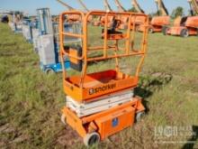 2015 SNORKEL S3010E SCISSOR LIFT SN:S3010E-01-000021 electric powered, equipped with 10ft. Platform