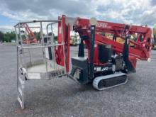 TEUPEN LEO 15GT TRACKED BOOM LIFT electric powered, equipped with 42ft. Platform height,