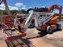 SNORKEL A46JE ELECTRIC BOOM LIFT SN:163 electric powered, equipped with 46ft. Platform height,