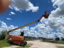 JLG 800AJ BOOM LIFT SN:3303 4x4, powered by diesel engine, equipped with 80ft. platform height,