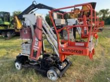 2014 SNORKEL MB26J ELECTRIC BOOM LIFT SN:MB26J-01-001304 electric powered, equipped 26ft. Platform