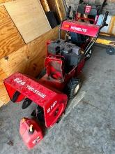 HOMELITE 824 TWO STAGE SNOW BLOWER SUPPORT EQUIPMENT powered by gas engine.